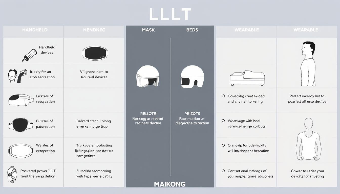 Comparison of different LLLT devices for various applications