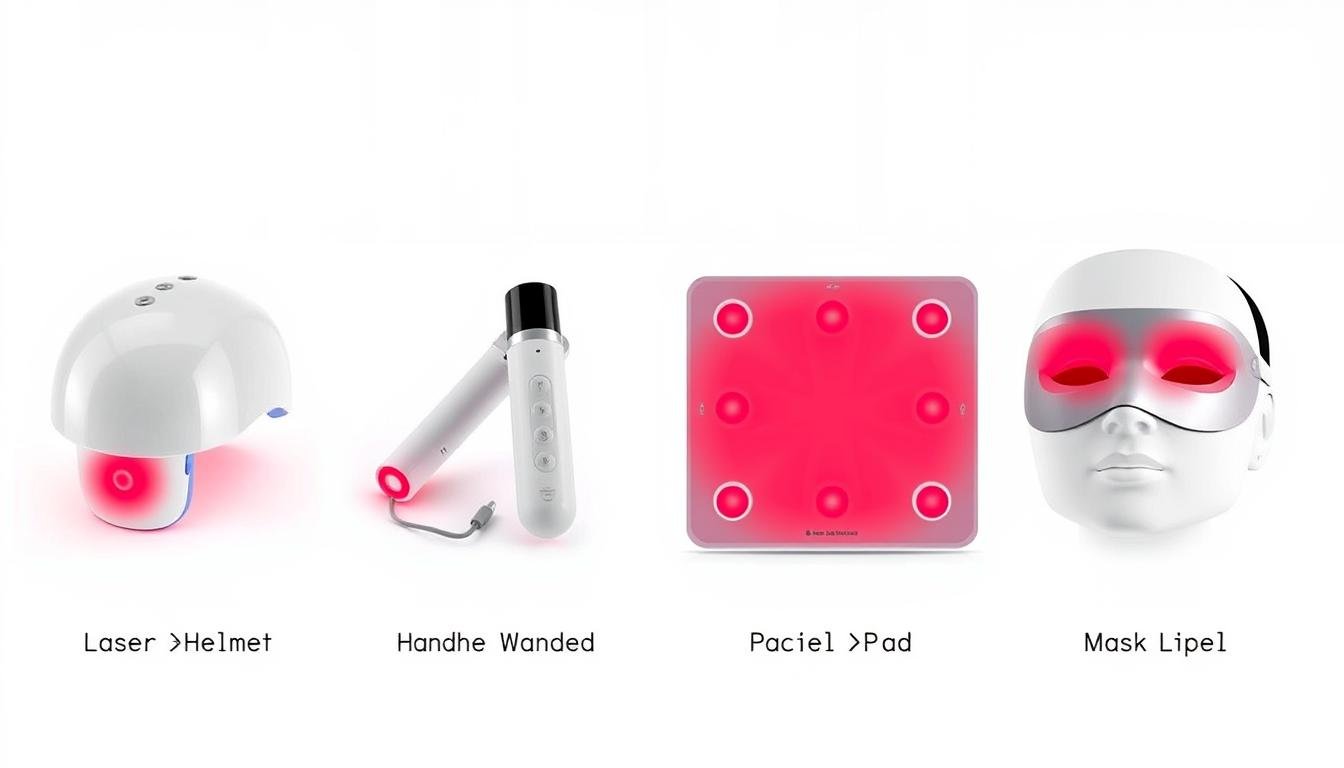 Comparison of different types of LLLT devices