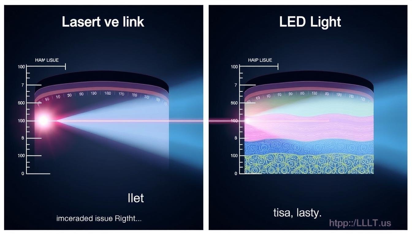 Comparison of laser diode and LED light penetration through scalp tissue