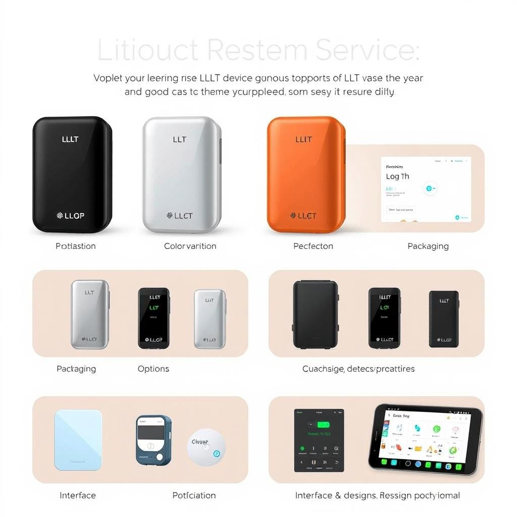 Custom LLLT device design and branding options Custom LLLT device design and branding options