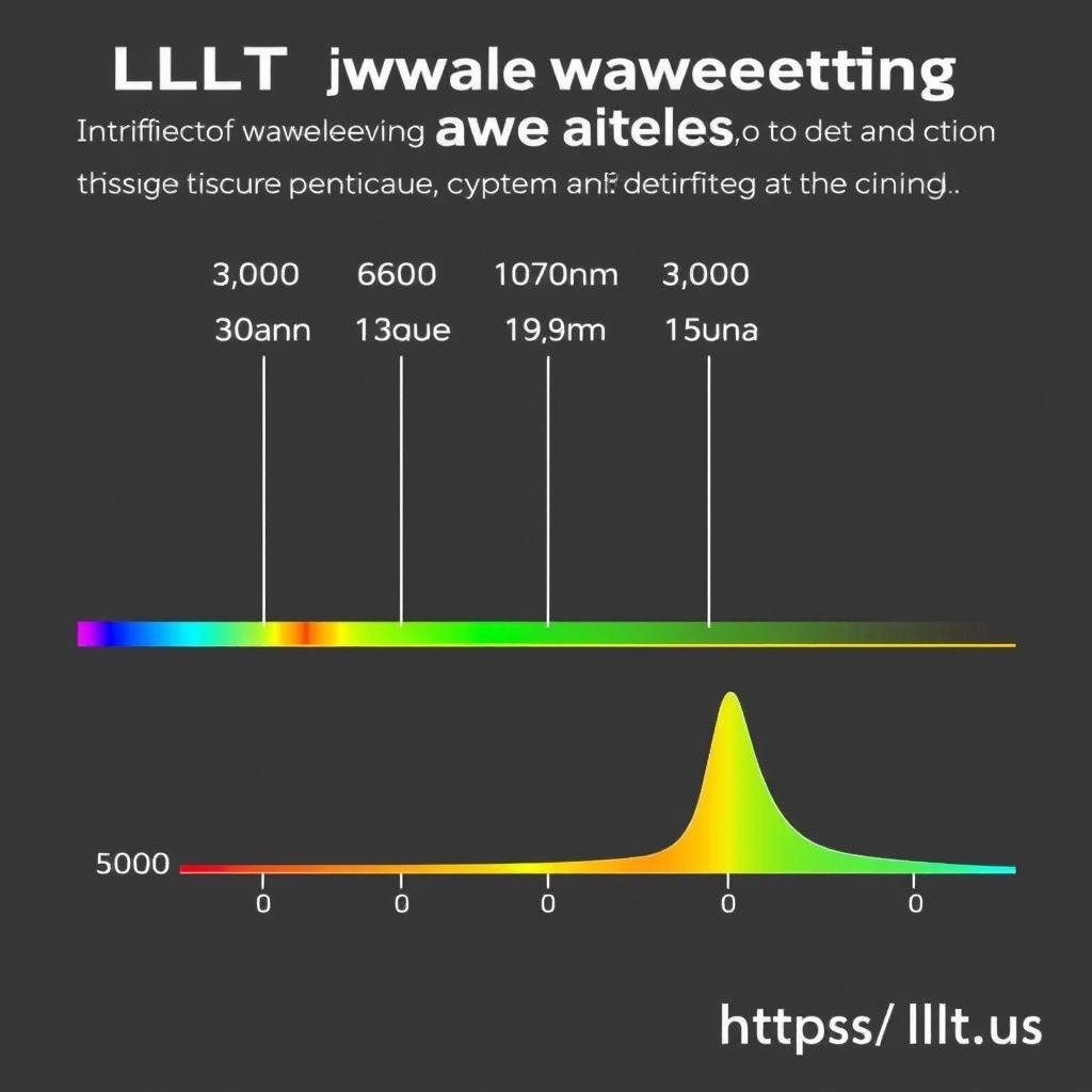 Diagram showing different LLLT wavelengths and their penetration depths Diagram showing different LLLT wavelengths and their penetration depths