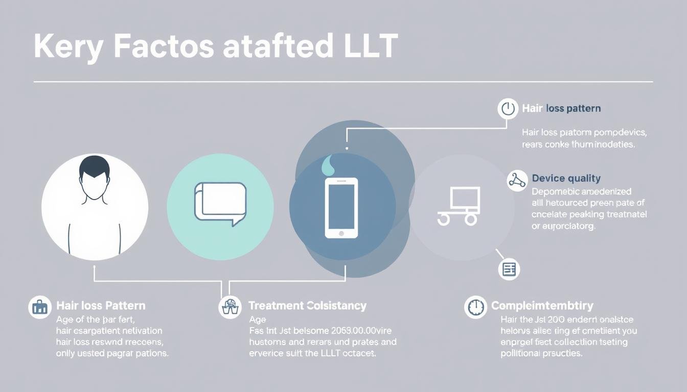 Diagram showing factors that influence LLLT treatment effectiveness