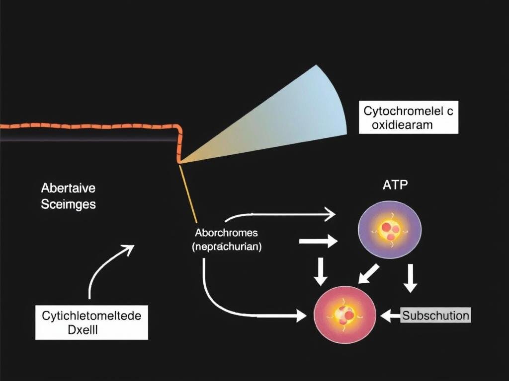 Diagram showing how LLLT device light interacts with cells