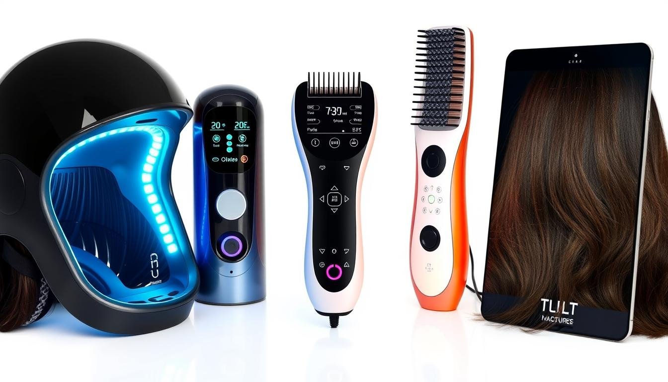 Different LLLT devices showing various design features and settings Different LLLT devices showing various design features and settings