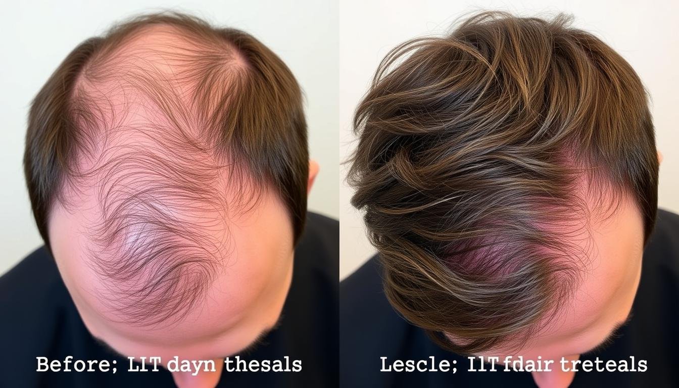 Dramatic before and after LLLT treatment results