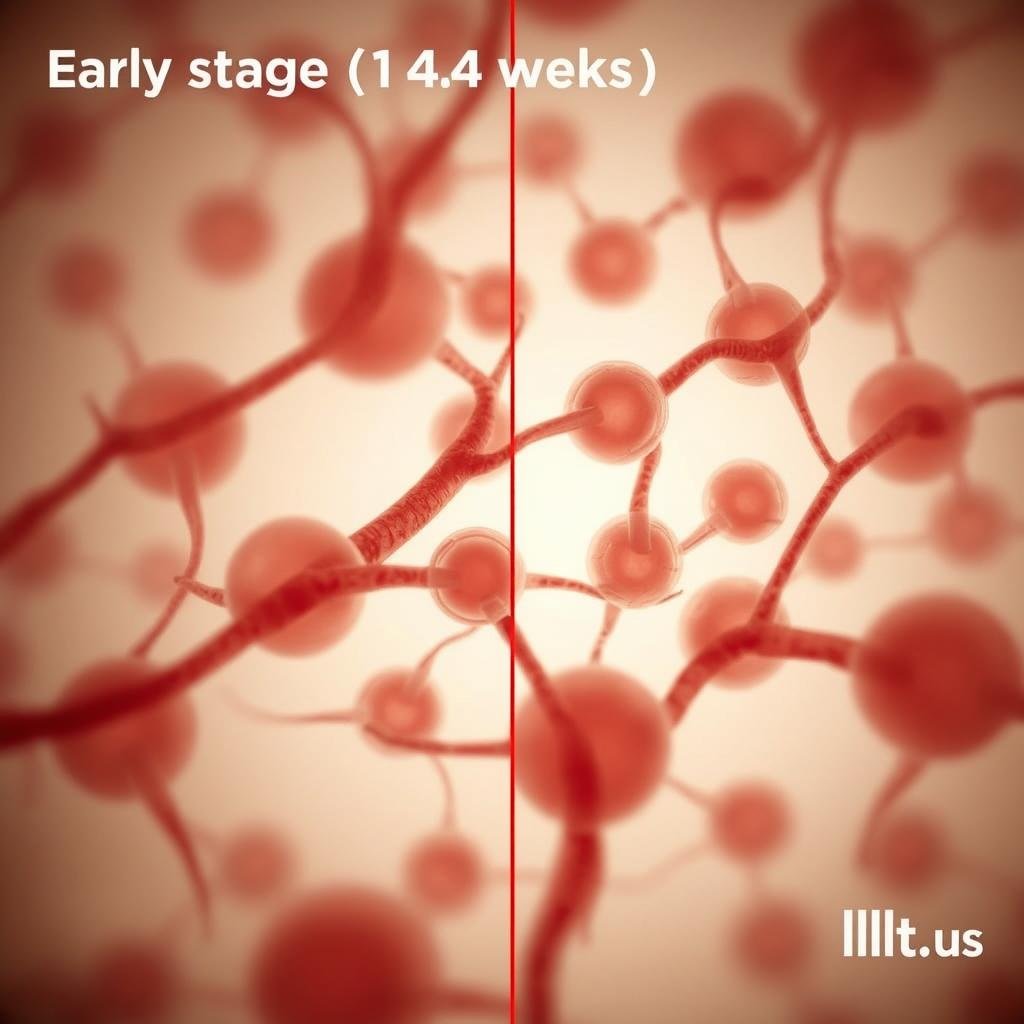 Early stage of LLLT Comb treatment