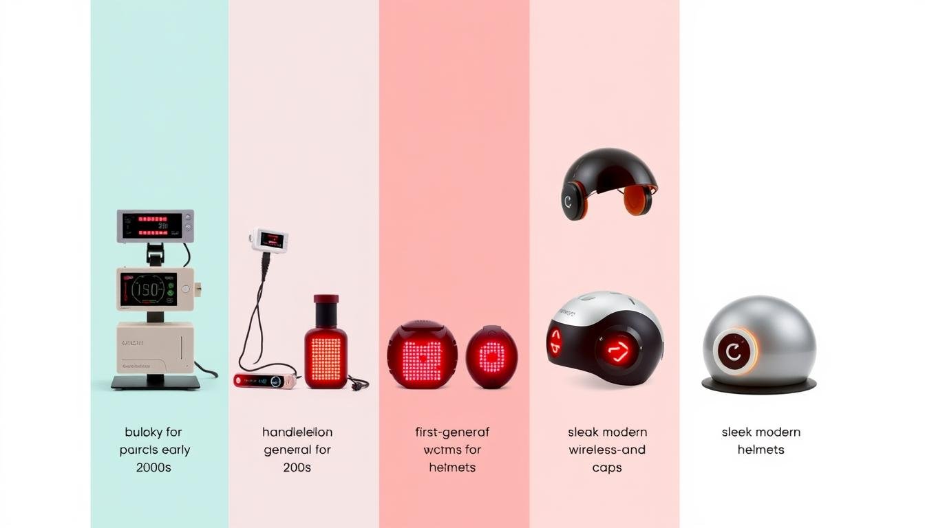 Evolution of LLLT devices from early models to modern sophisticated systems