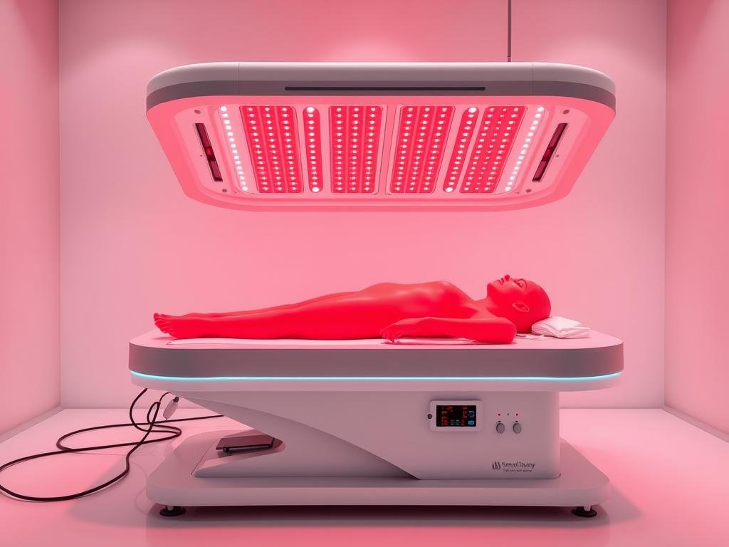 Full-body LLLT red light therapy bed system