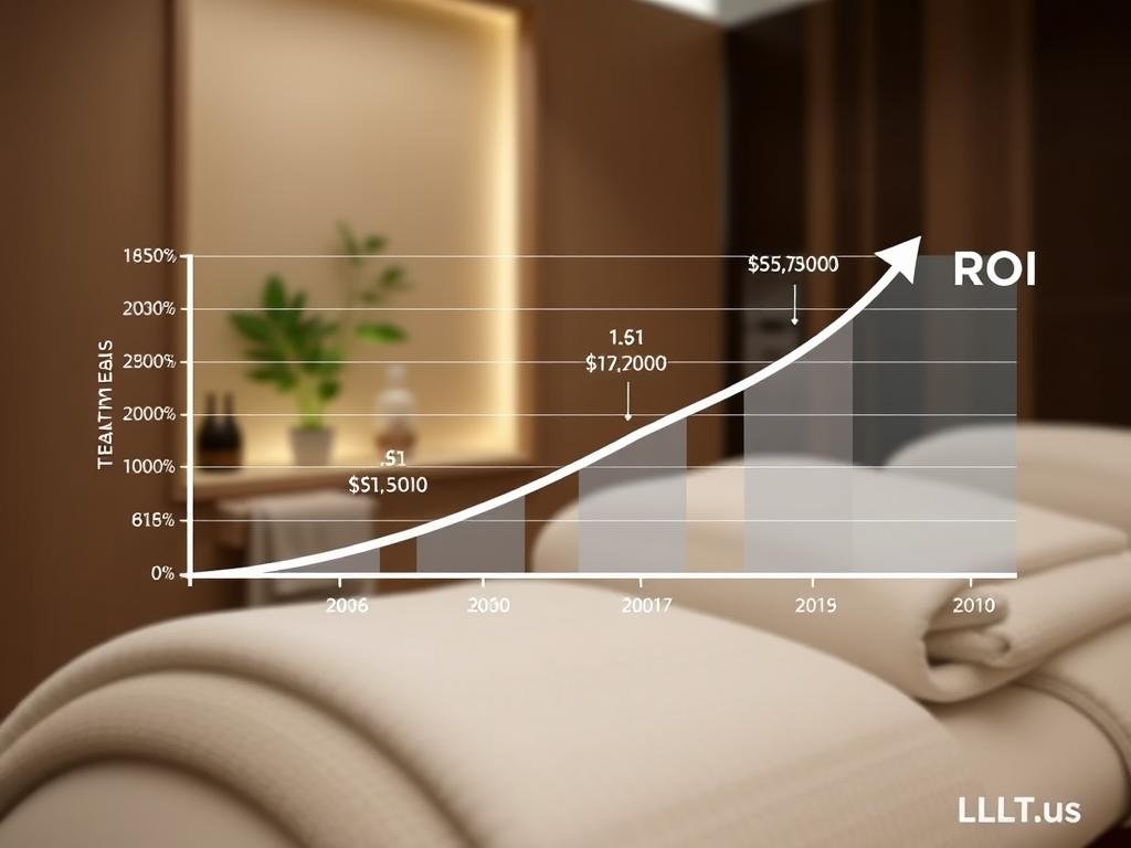 Graph showing ROI potential of LLLT Mask treatments