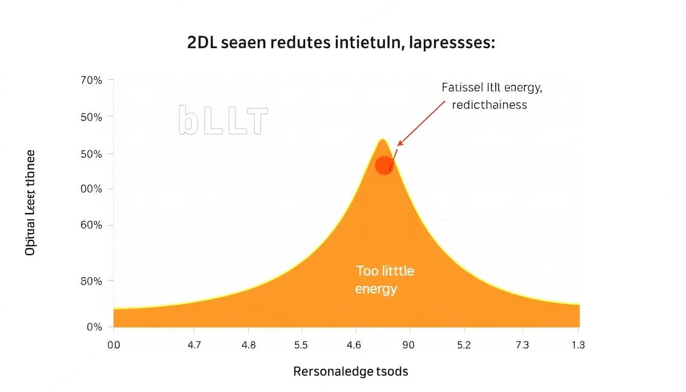 Graph showing biphasic dose response curve for LLLT devices