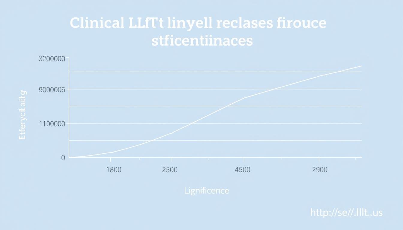 Graph showing clinical study results of LLLT effectiveness