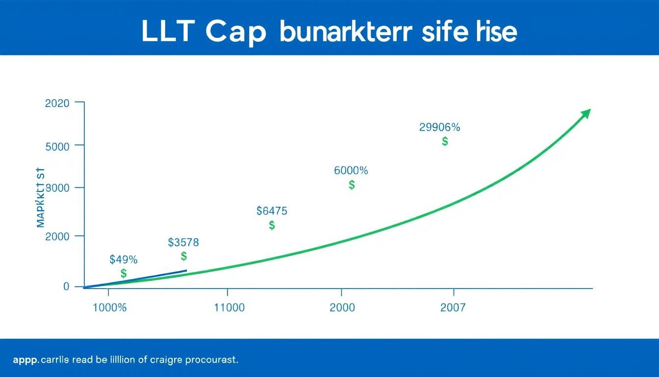 Graph showing growth in the LLLT Cap market segment