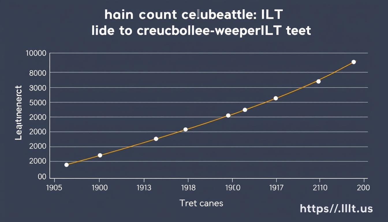 Graph showing hair count increases with LLLT treatment over time