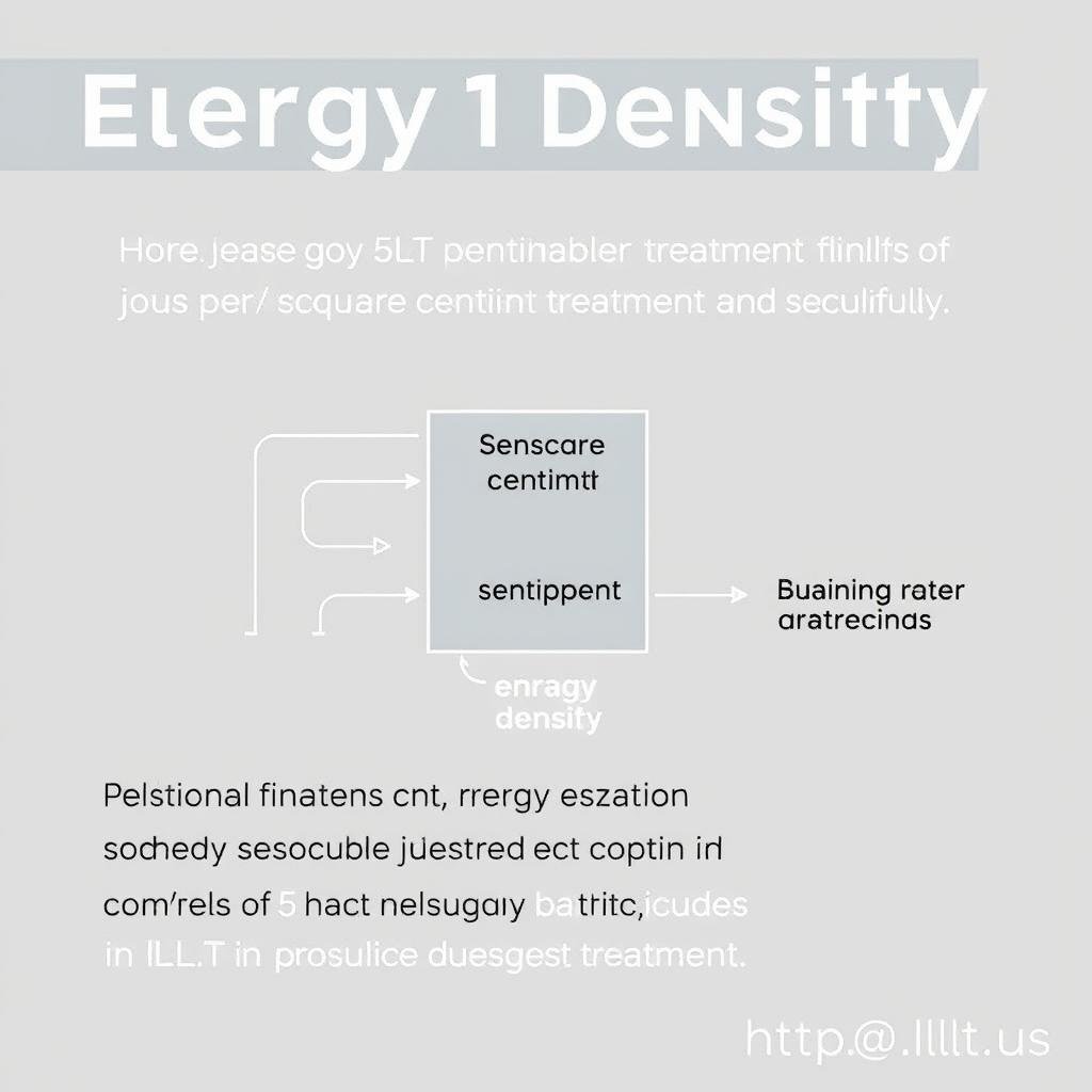 Illustration of energy density concept in LLLT treatment Illustration of energy density concept in LLLT treatment