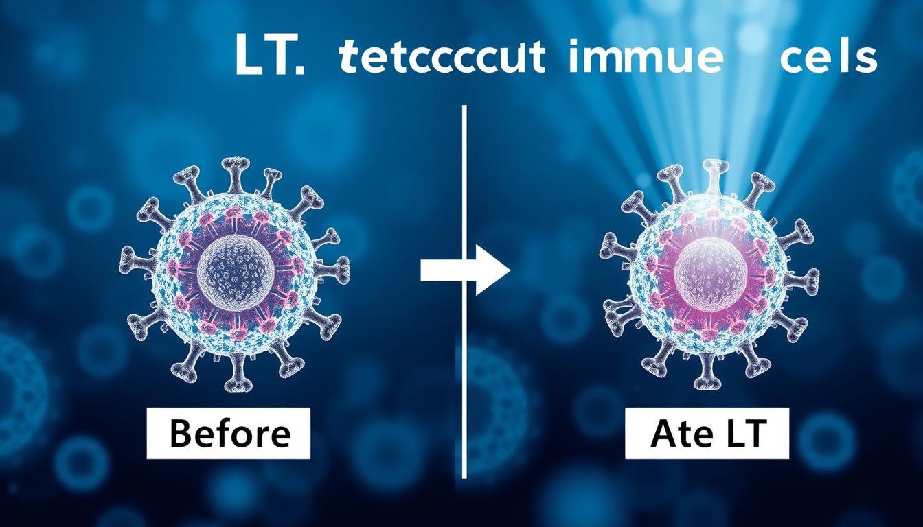 Illustration showing how LLLT affects immune cell function Illustration showing how LLLT affects immune cell function
