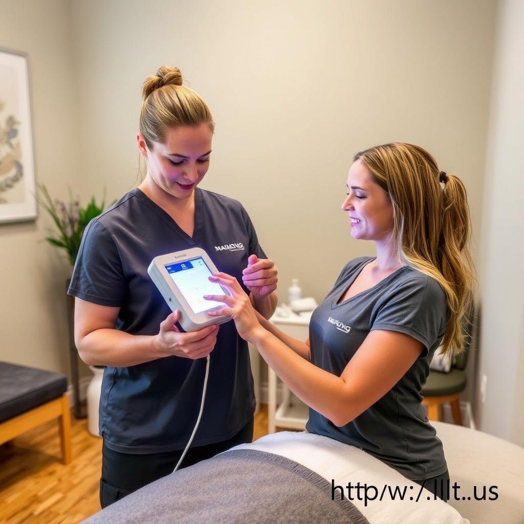 LLLT Device being easily operated by wellness center staff