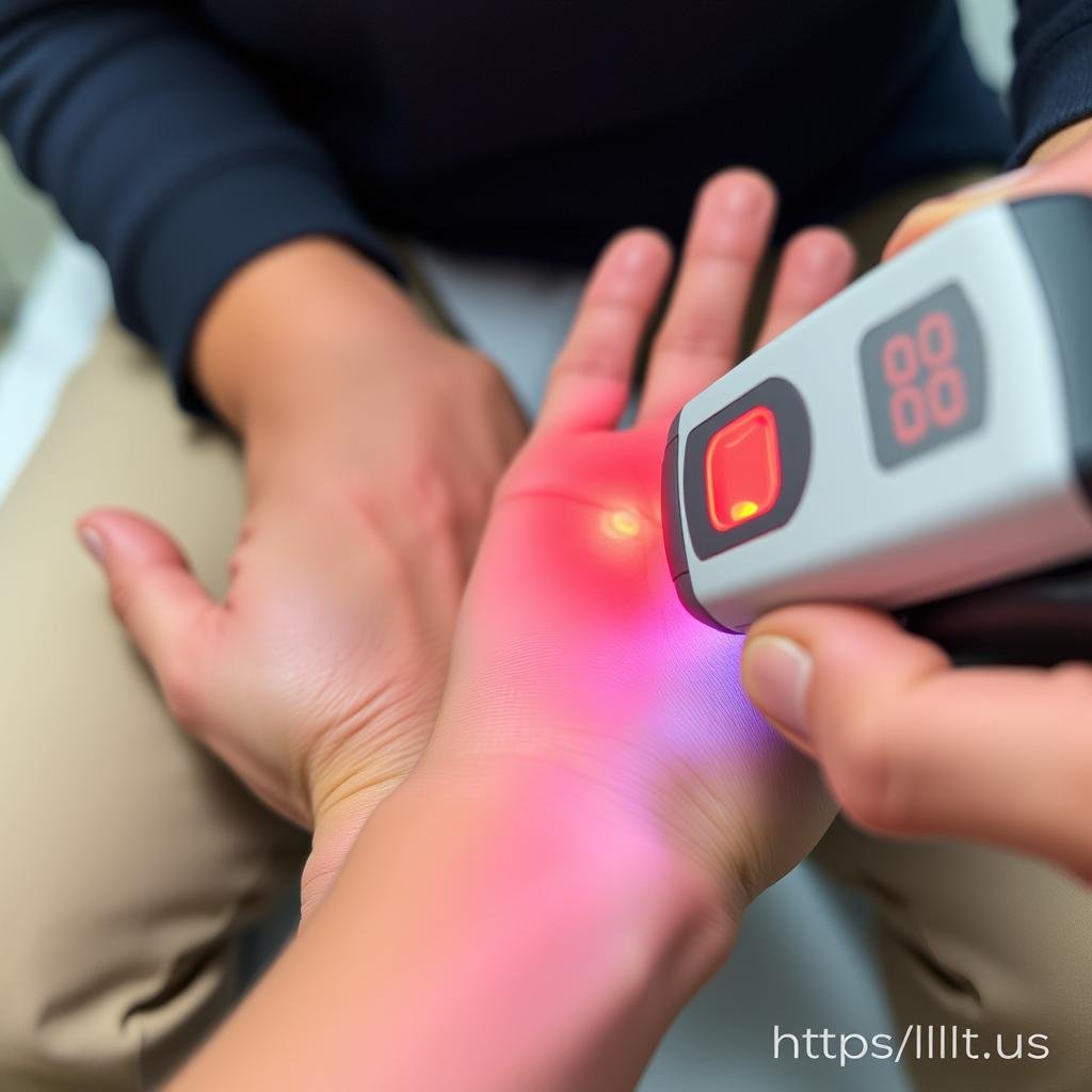 LLLT Device treatment for arthritis in hands