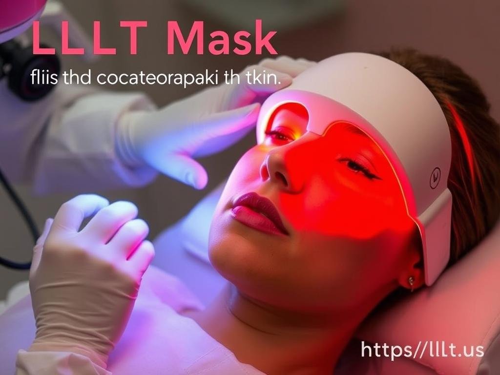 LLLT Mask accelerating wound healing and reducing inflammation