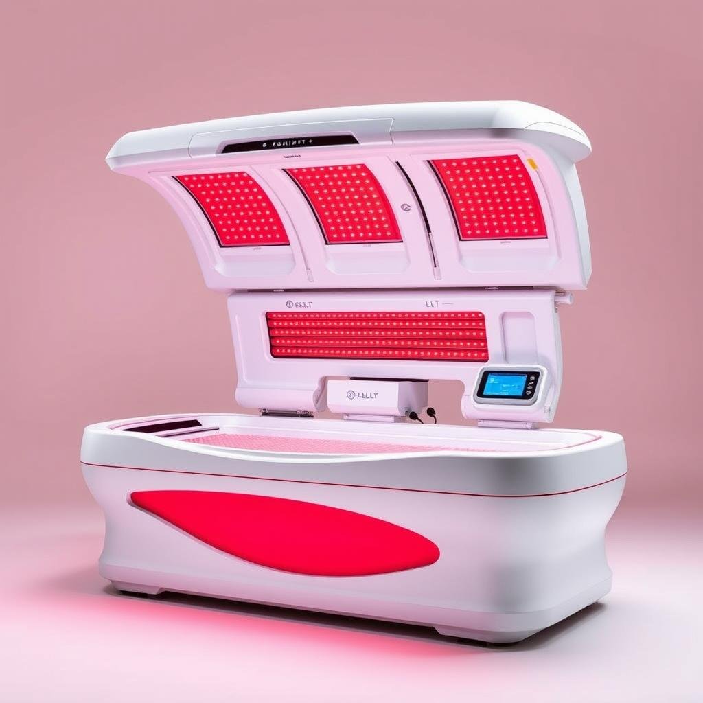 LLLT bed system for full-body red light therapy treatment LLLT bed system for full-body red light therapy treatment