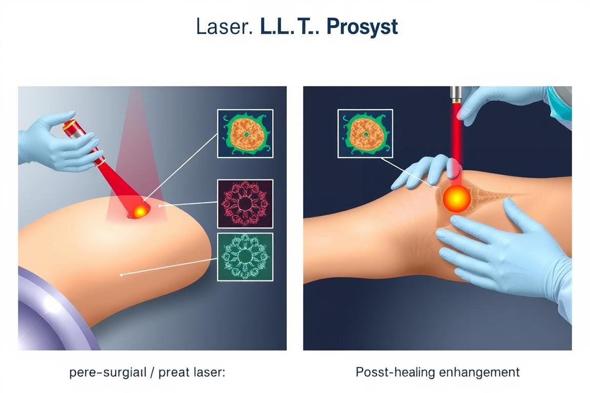 LLLT being used as pre and post-surgical therapy to enhance recovery