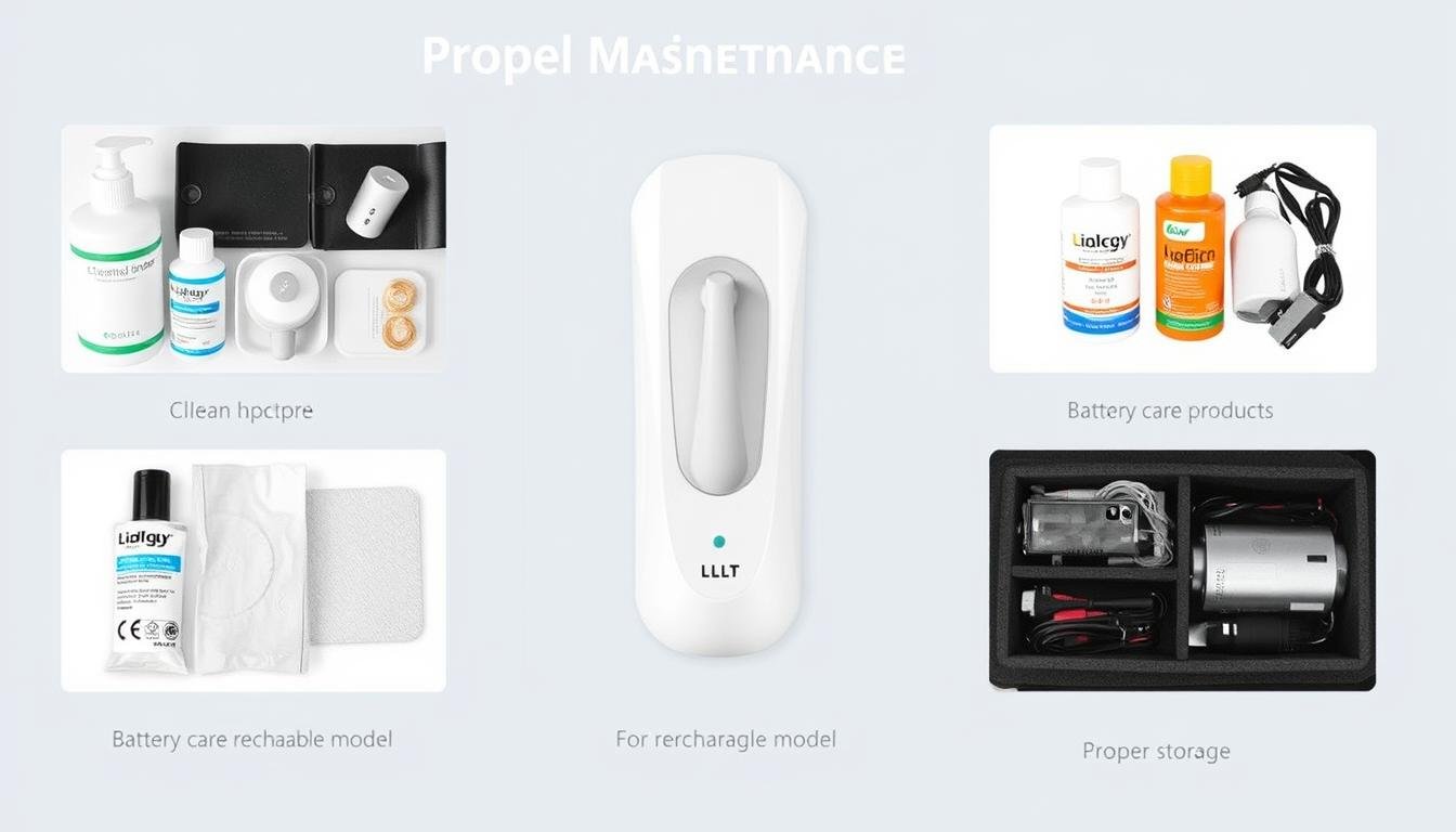 LLLT device maintenance and care demonstration