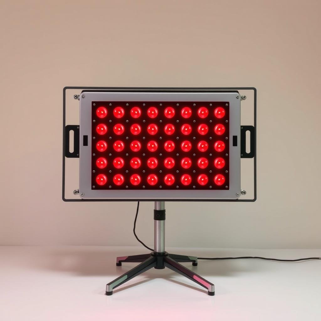 LLLT panel device mounted on stand LLLT panel device mounted on stand