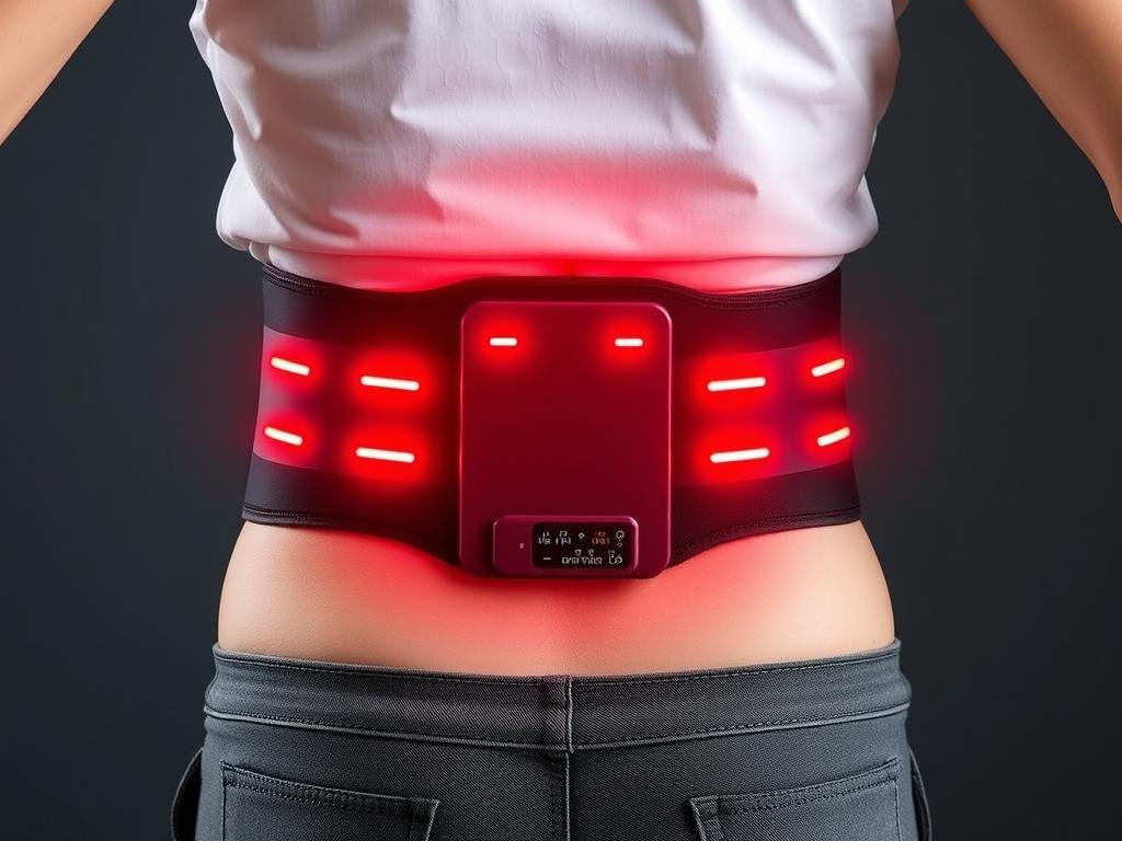 LLLT therapy belt for lower back pain treatment