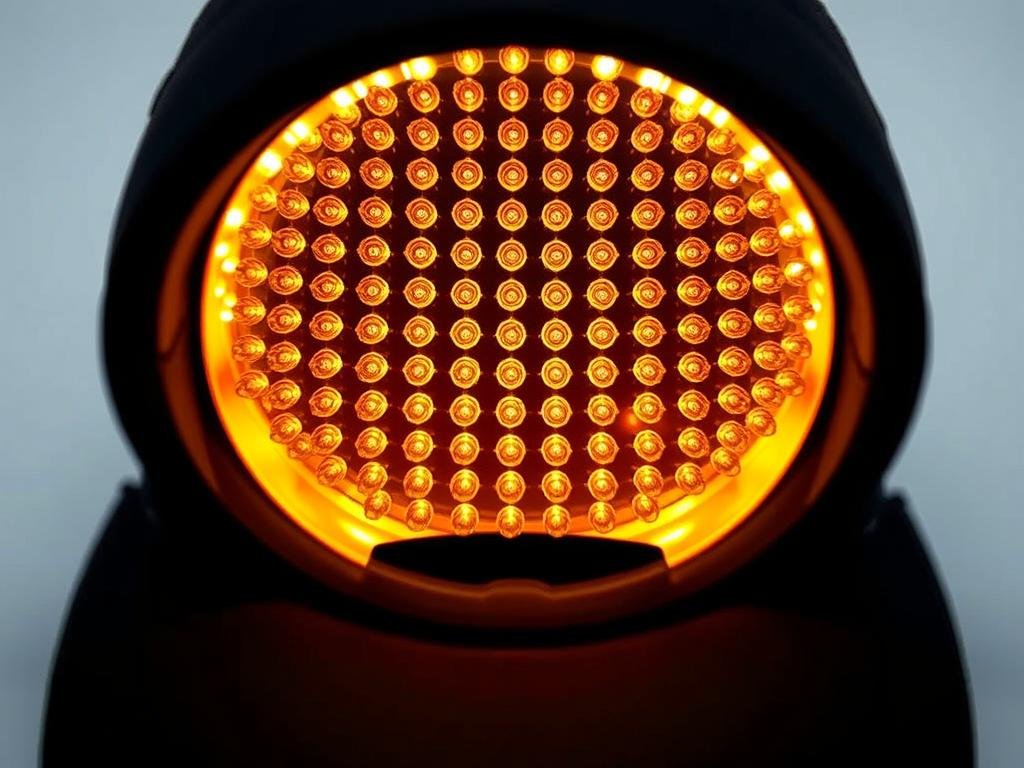 MAIKONG Advanced 148 Laser Cap showing internal diode arrangement