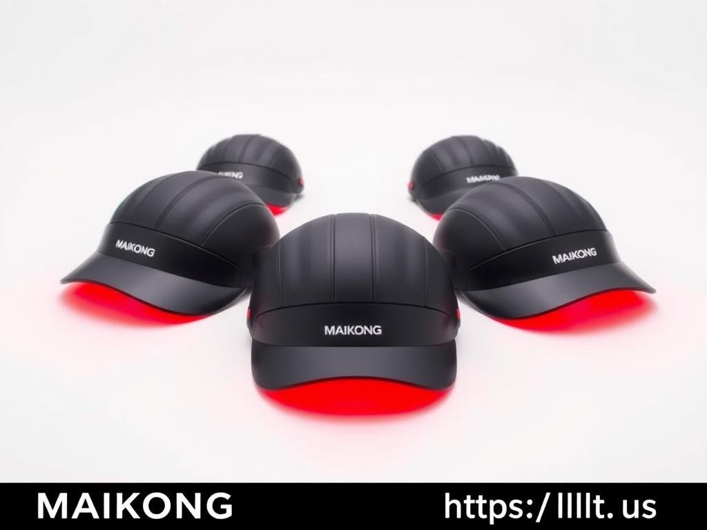 MAIKONG LLLT Cap product lineup showing different models