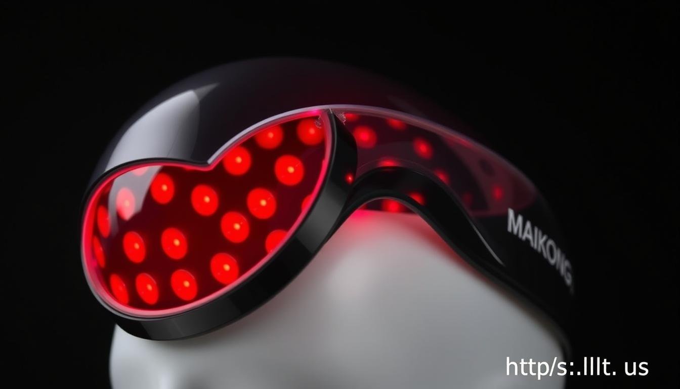 MAIKONG LLLT Cap showing internal laser diode arrangement and technology