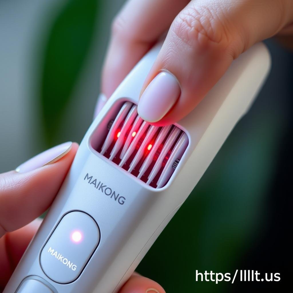 MAIKONG LLLT Comb with laser diodes between the teeth