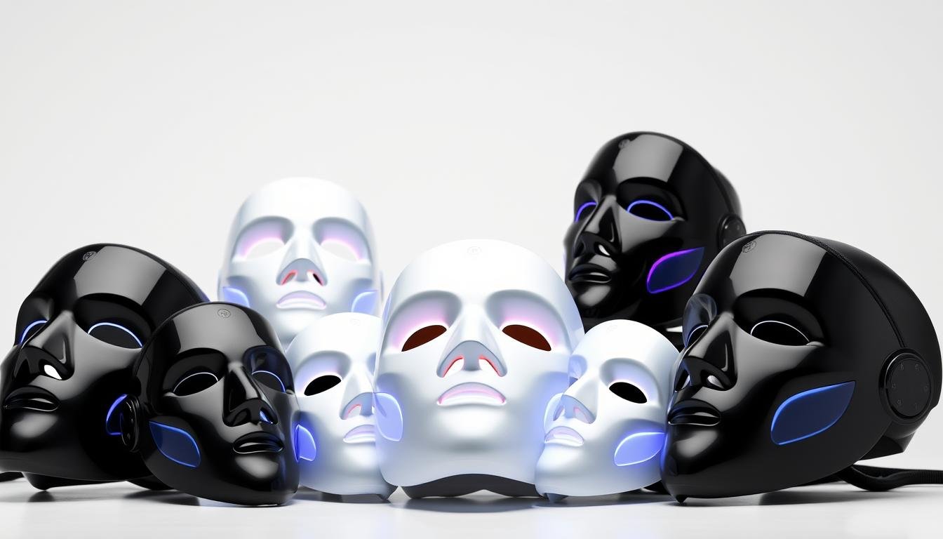 MAIKONG LLLT Mask product lineup showing different models and features