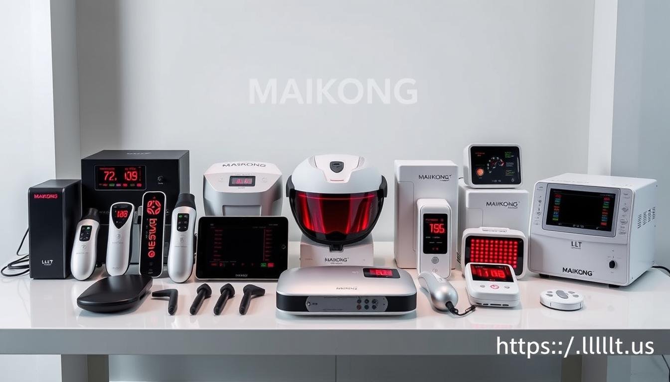 MAIKONG LLLT laser devices product lineup showing various models