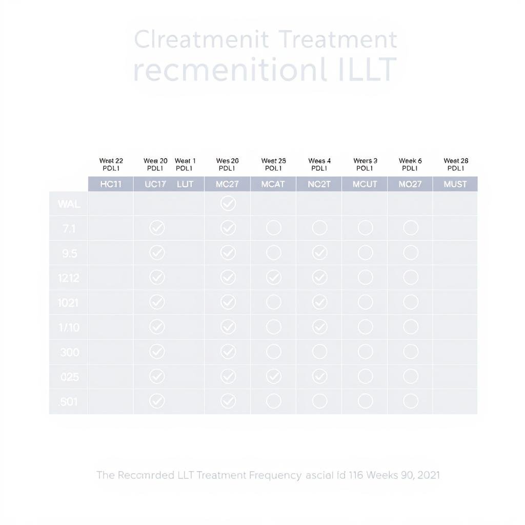 MAIKONG LLLT treatment schedule calendar