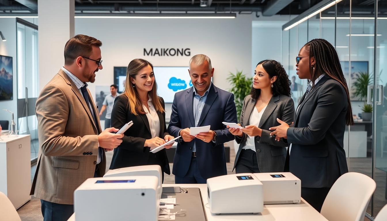 MAIKONG distribution partner meeting with clients