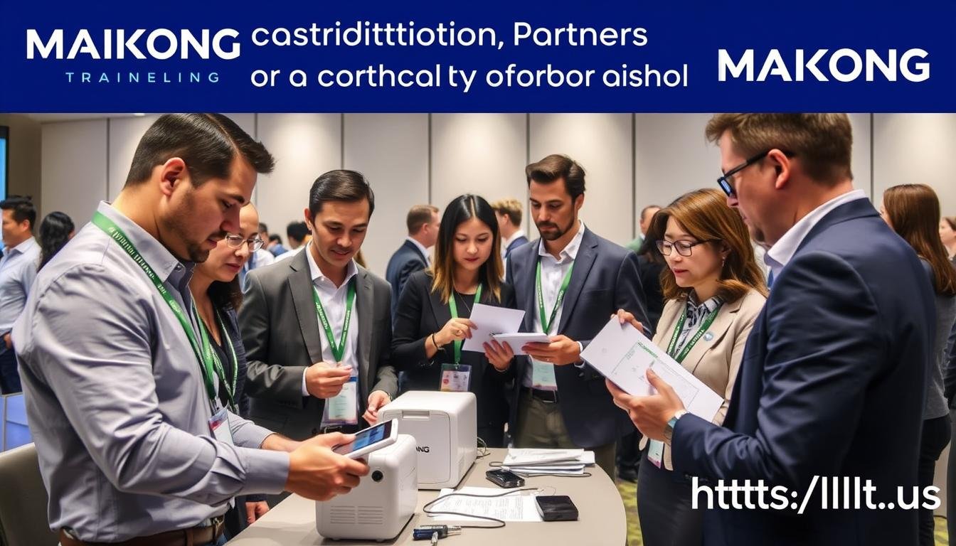 MAIKONG distribution partners at a training event for LLLT Devices