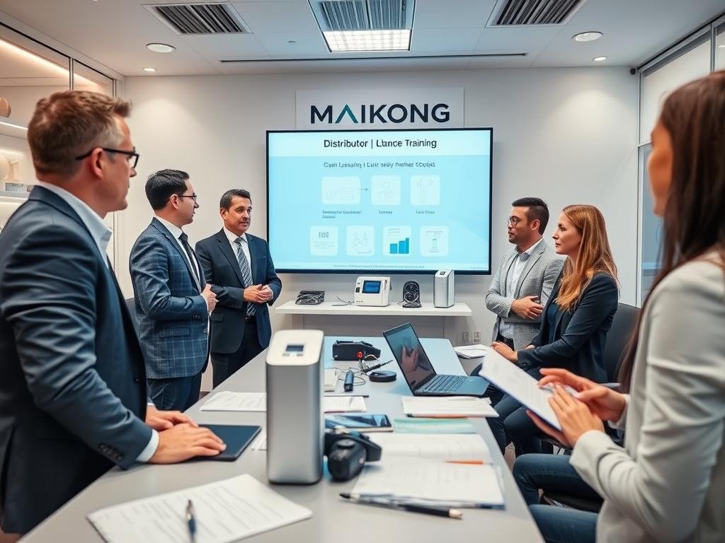 MAIKONG distributor training session for LLLT laser devices