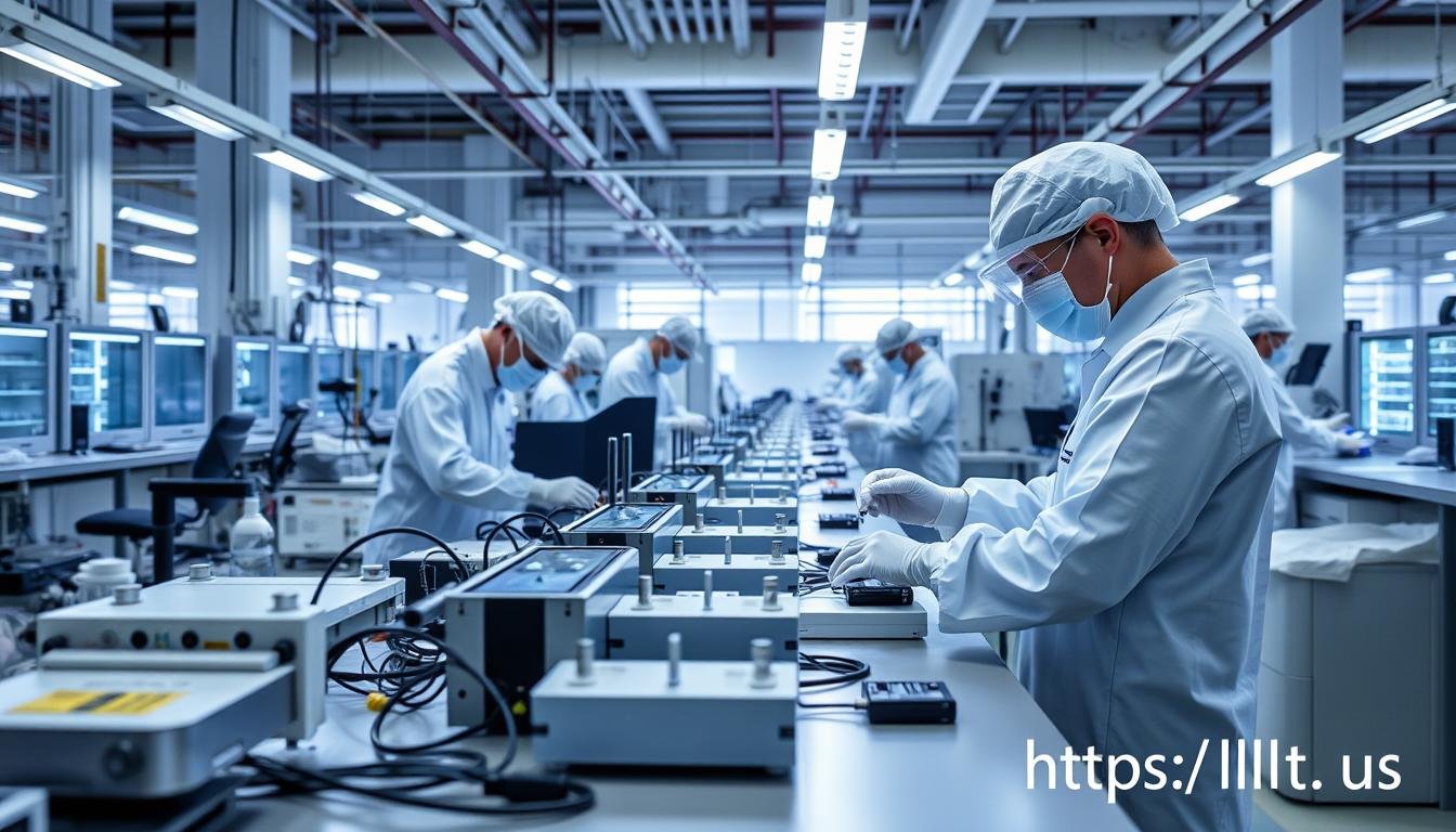 MAIKONG manufacturing facility producing LLLT Home Device products MAIKONG manufacturing facility producing LLLT Home Device products