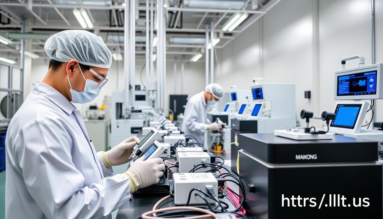 MAIKONG manufacturing facility showing quality production of devices that deliver the Benefits of LLLT