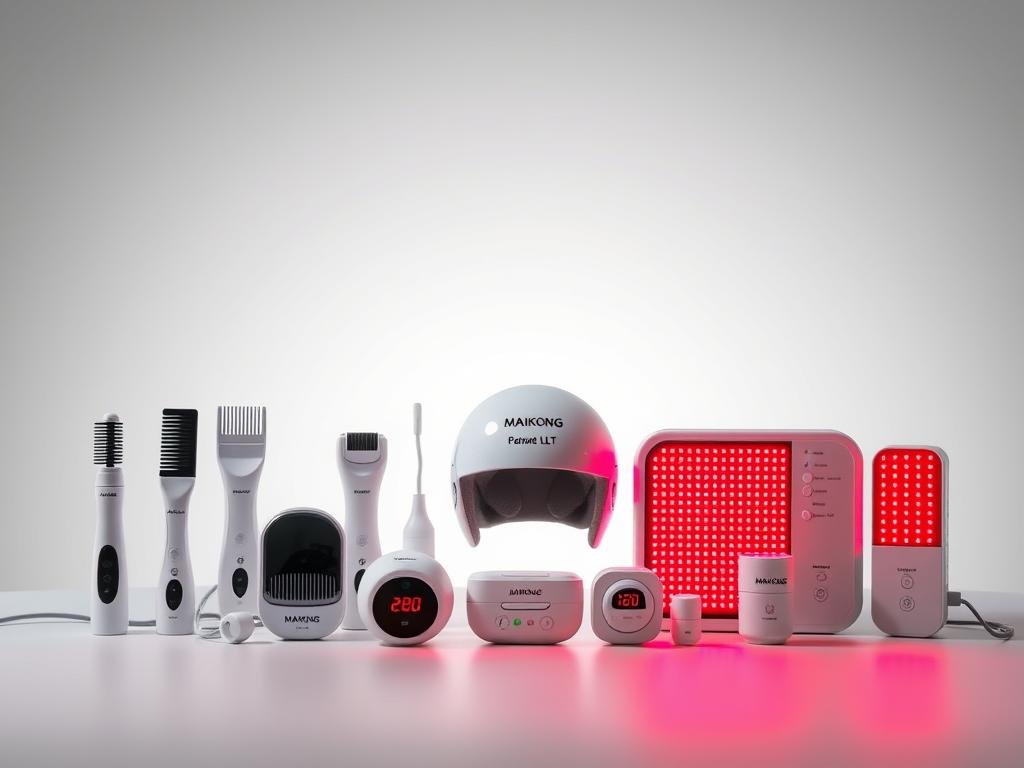 MAIKONG product line including LLLT Comb and other devices