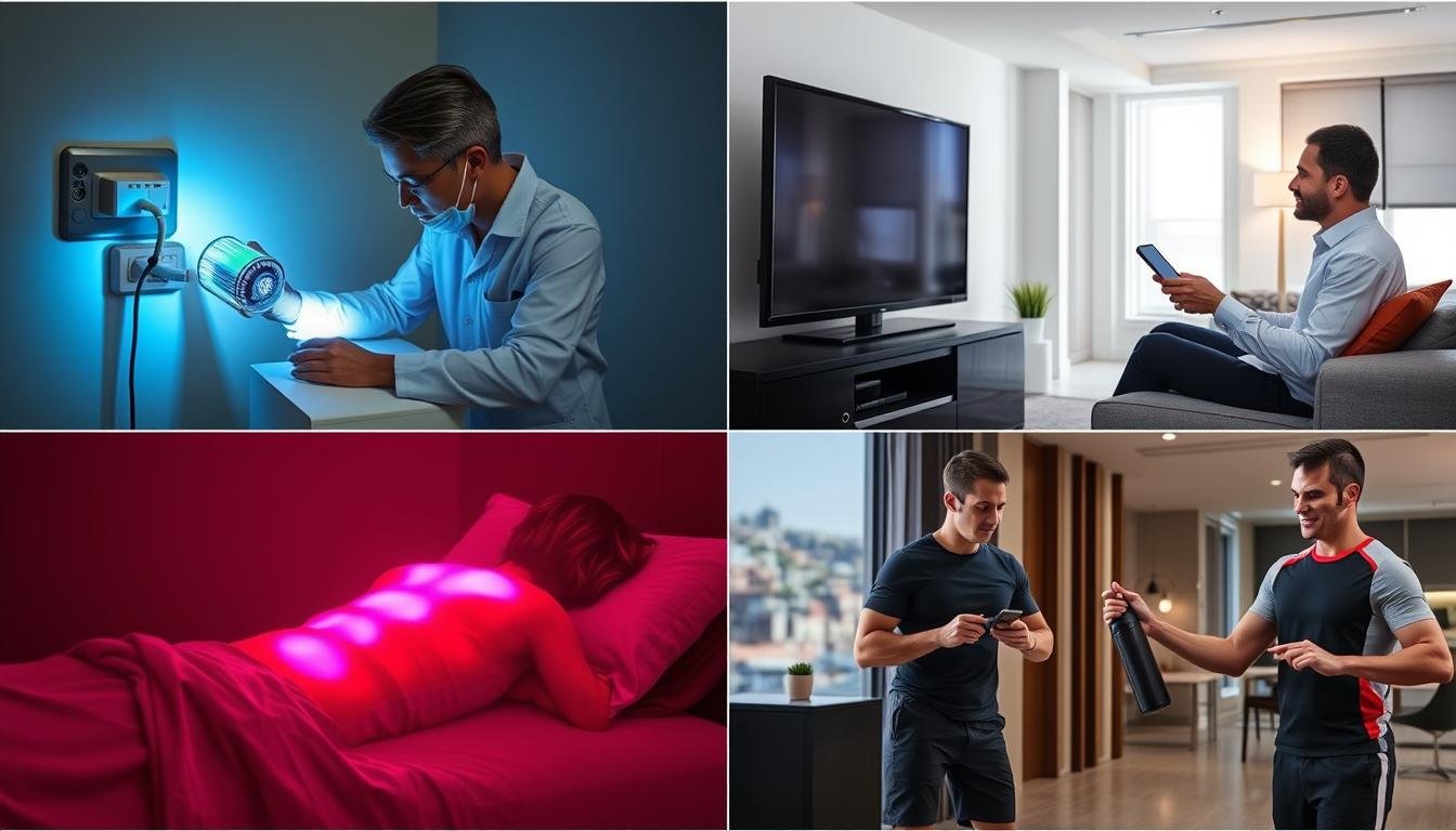 Multiple LLLT therapy scenarios in different settings