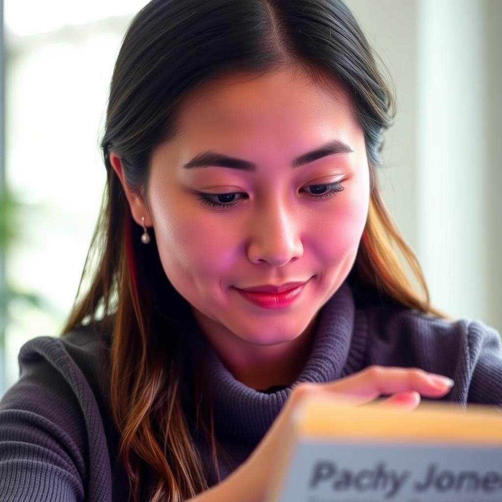 Person with improved mood after red light therapy