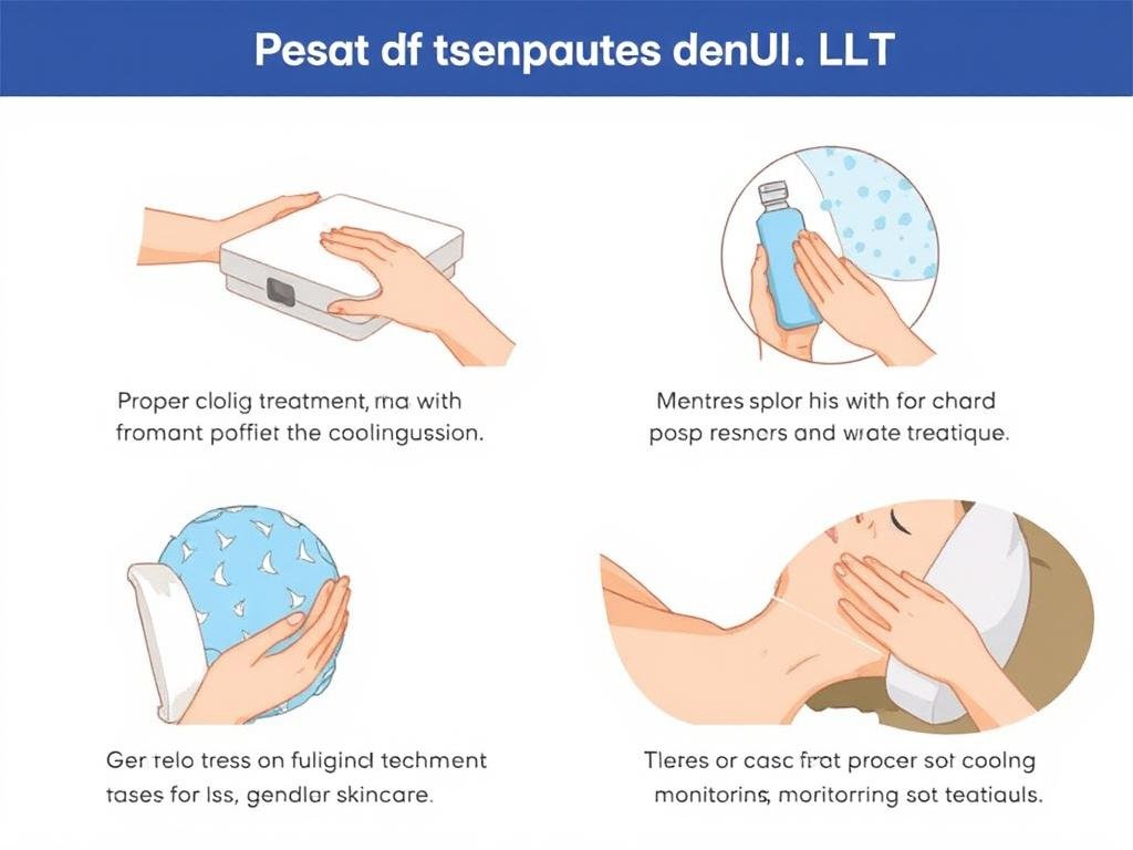 Post-treatment care for LLLT therapy