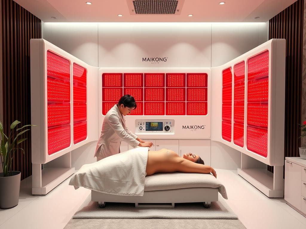 Professional MAIKONG LLLT system in spa setting