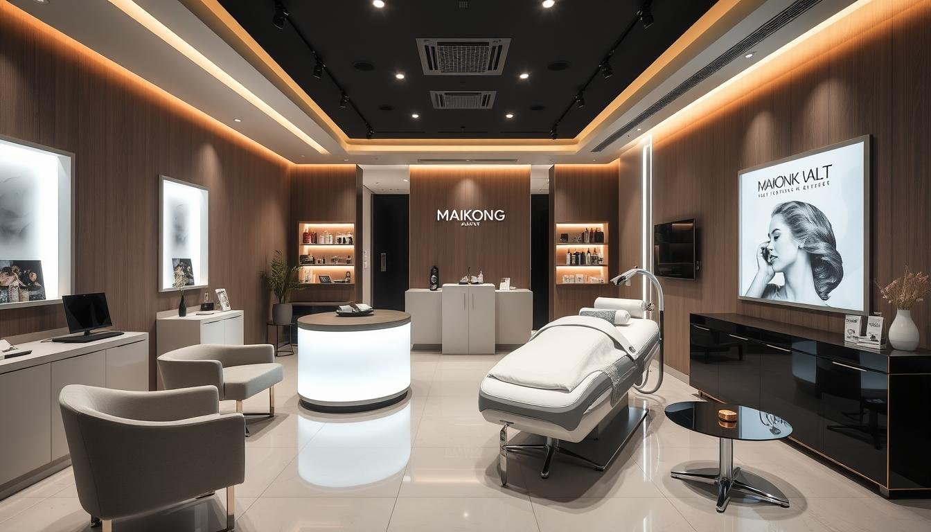 Professional hair clinic featuring MAIKONG LLLT technology