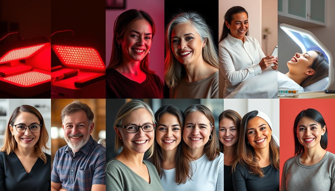 Satisfied clients using MAIKONG red light therapy beds