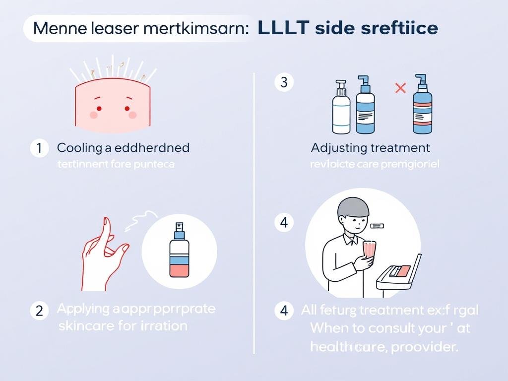 Step-by-step guide for managing common LLLT laser side effects Step-by-step guide for managing common LLLT laser side effects