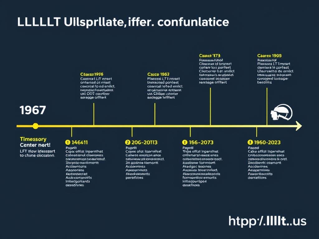 Timeline showing the development of LLLT technology for hair loss