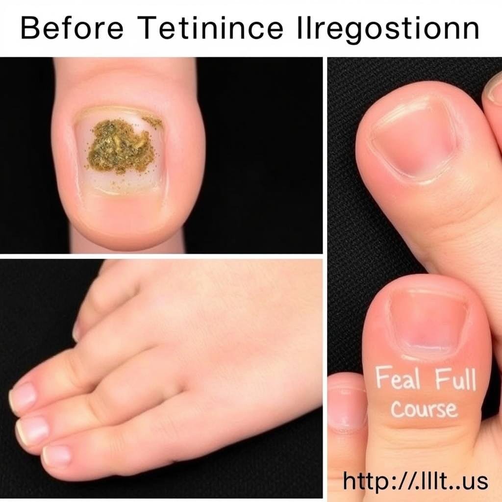 Before, during, and after LLLT treatment progression