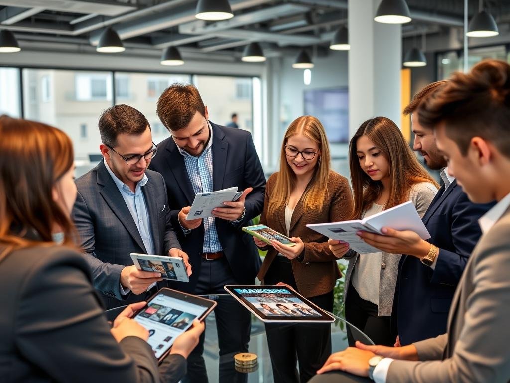 Business partners discussing MAIKONG distributor opportunity